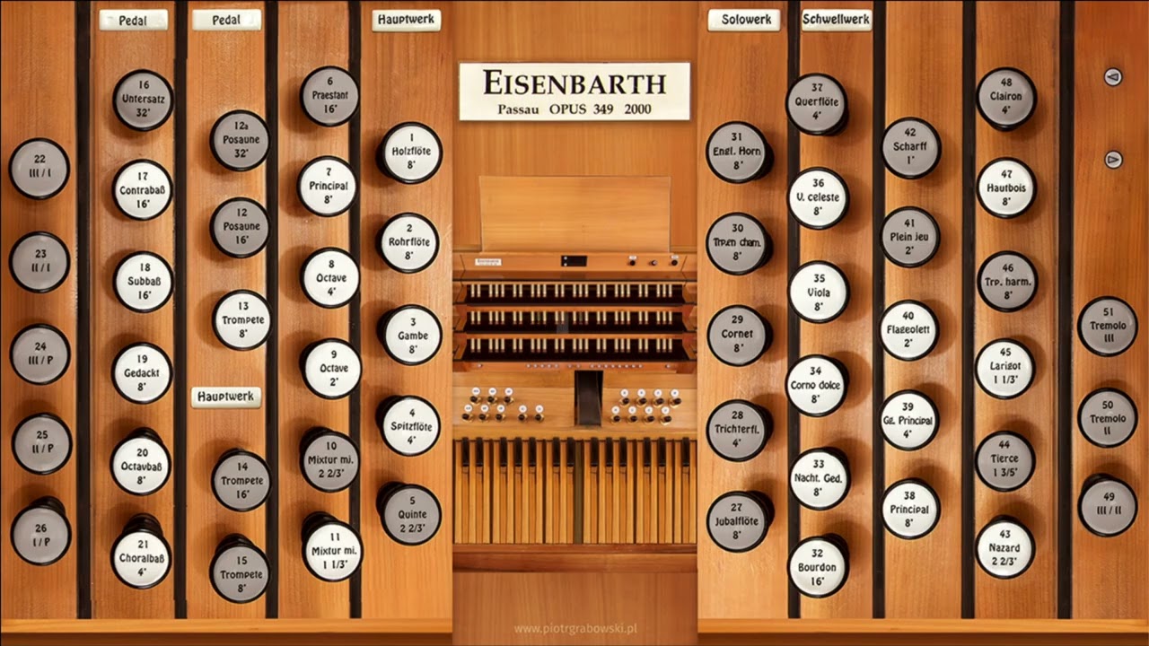 Fantasia in D minor (organ console)