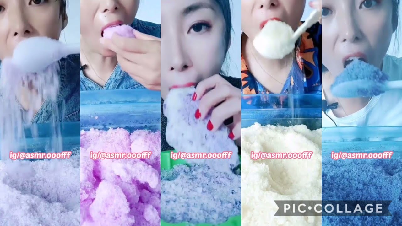 Only ice bites! Her squeaky, crunchy ice bites🥶😱