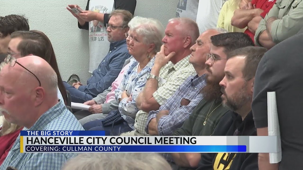 Hanceville Council meeting discussing future of police department draws crowd