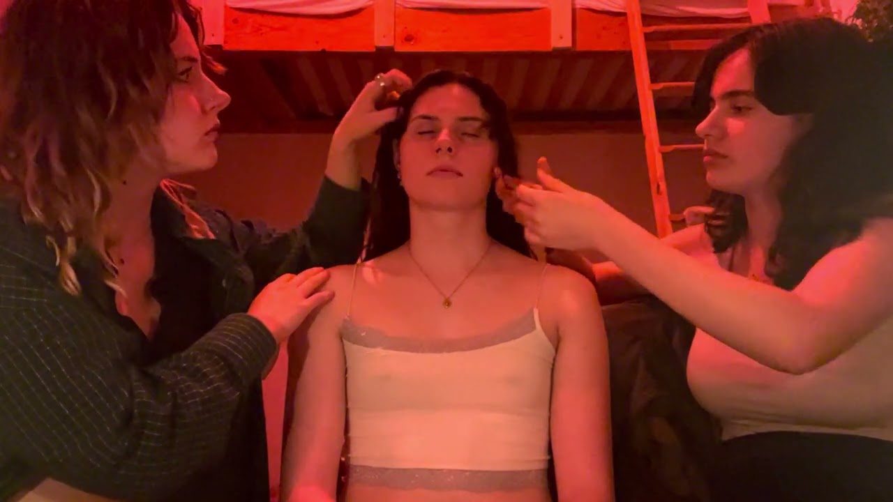 ASMR hair and face relaxation 🧖🏼‍♀️🤎