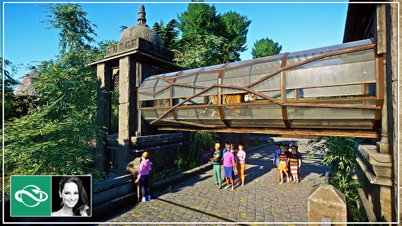 I Built the Ultimate Tiger Bridge Overpass with Underwater Viewing Habitat in Planet Zoo
