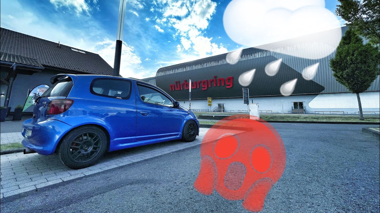 POV / J’ai roulé au Nürburgring🇩🇪 sous la pluie 🌧️😱 avec ma Toyota Yaris TS 105cv🇯🇵 !!!