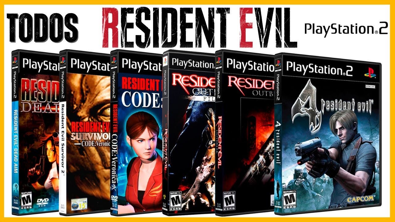 TODOS os RESIDENT EVIL LANÇADOS NO PLAYSTATION 2