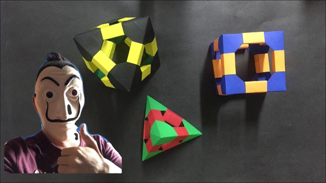 Sólidos PLATÓNICOS  en origami !!! Sólidos platónicos y Arquímedianos