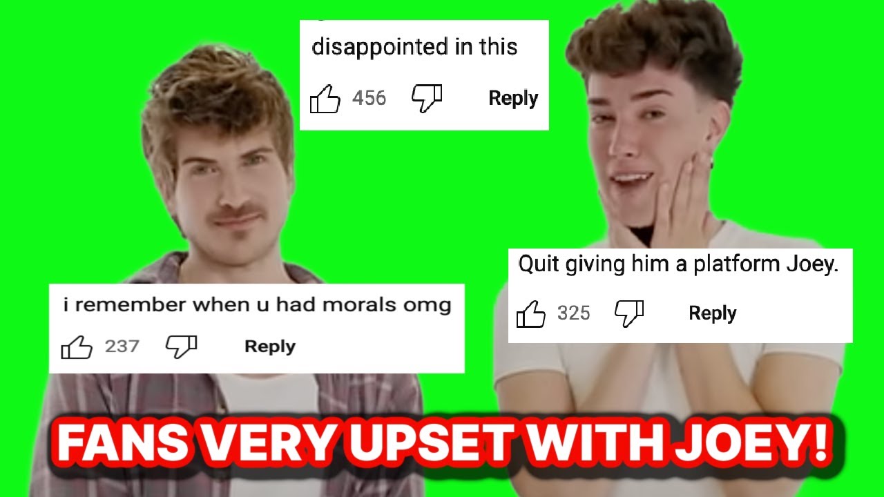 JOEY GRACEFFA FANS DISAPPOINTED OVER HIS PLATFORMING JAMES CHARLES!