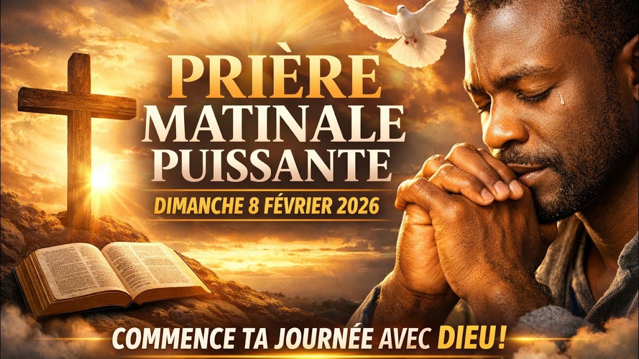 PRIÈRE MATINALE PUISSANTE | Commence ce Dimanche 8 Février 2026 avec Dieu 🙏