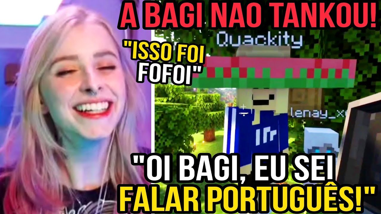 QUACKITY FALANDO EM PORTUGUÊS COM A BAGI KKKKKKK | MINECRAFT QSMP