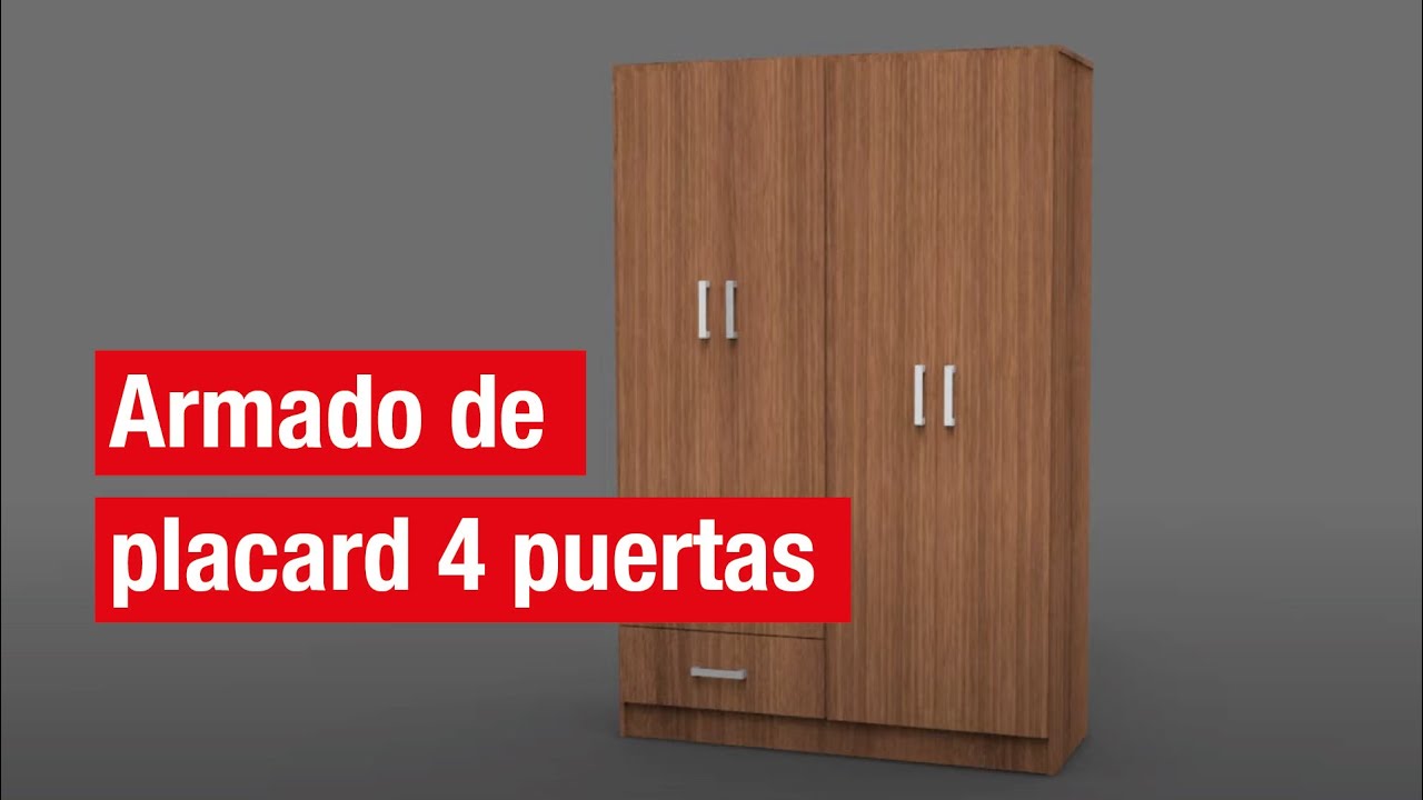 ¿Como armar un placard 4 puertas dielife? | Easy Argentina