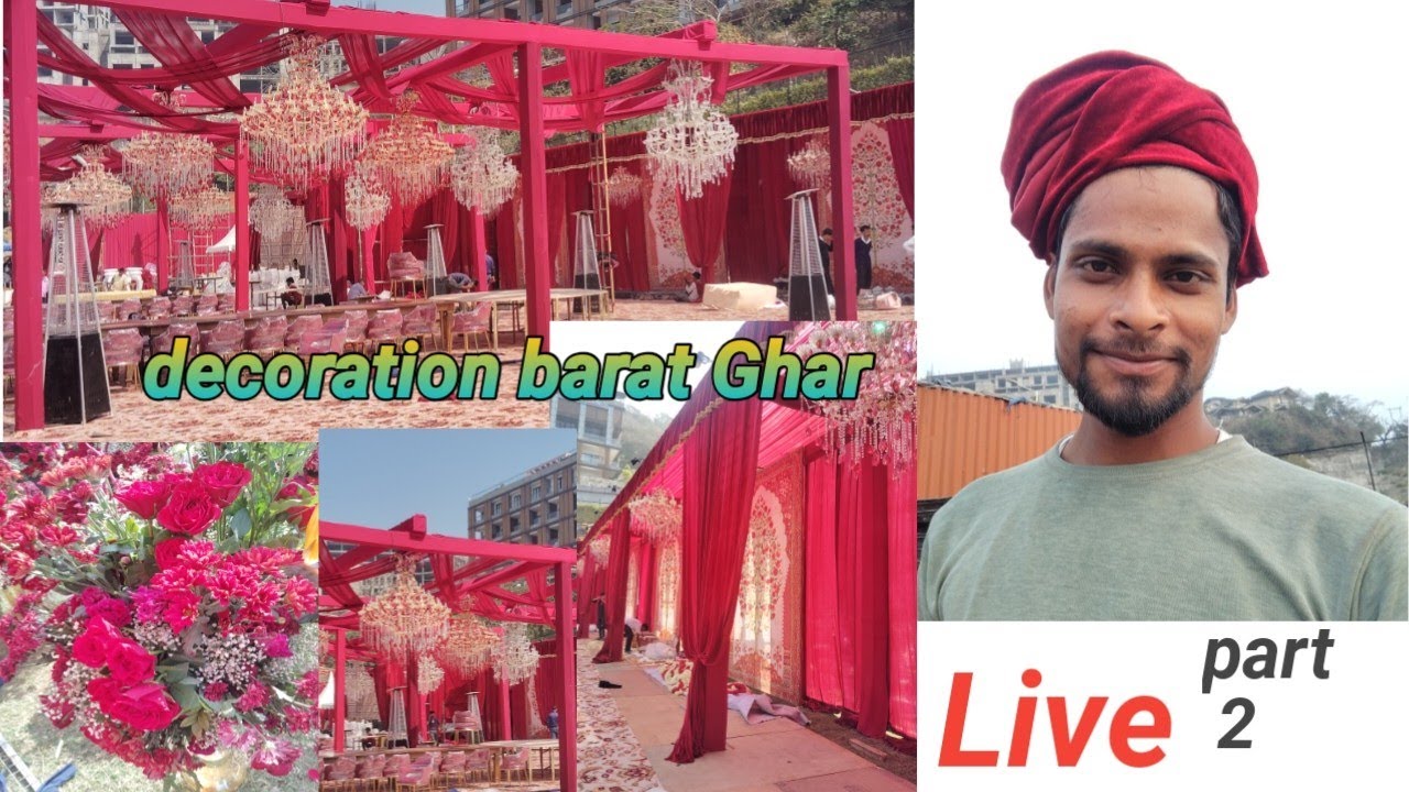 @paramshort.01 is live decoration barat Ghar part 2