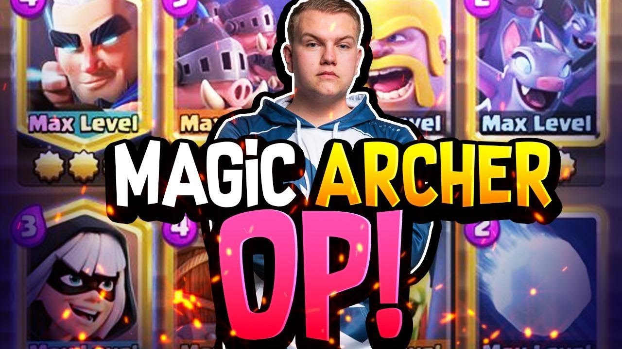 MAGIC ARCHER = OP! 12 Wins NEW Grand Challenge Deck LIVE Gameplay - Clash Royale