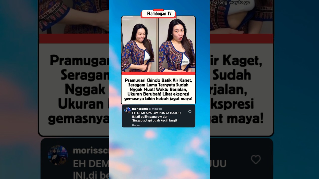 Pramugari Chindo Batik Air Kaget, Seragam Lama Ternyata Sudah Nggak Muat! #shorts #trending