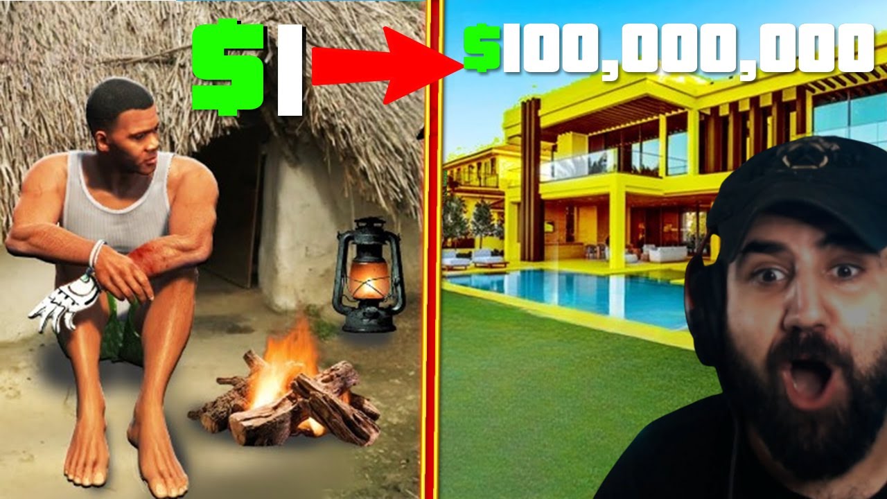 Gta5 1$ vs 100,000,000$ House   ! فرانکلین هەرزانترین بۆ گرانبەهاترین خانوو دەدۆزێتەوە