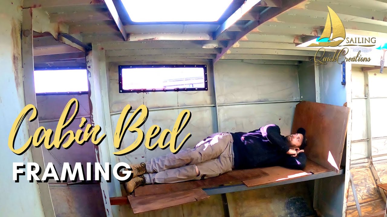Sailing QC #74  |  Forward Cabin Bed Framing  |  Boat Head Door  |  Steel Sailboat Restoration