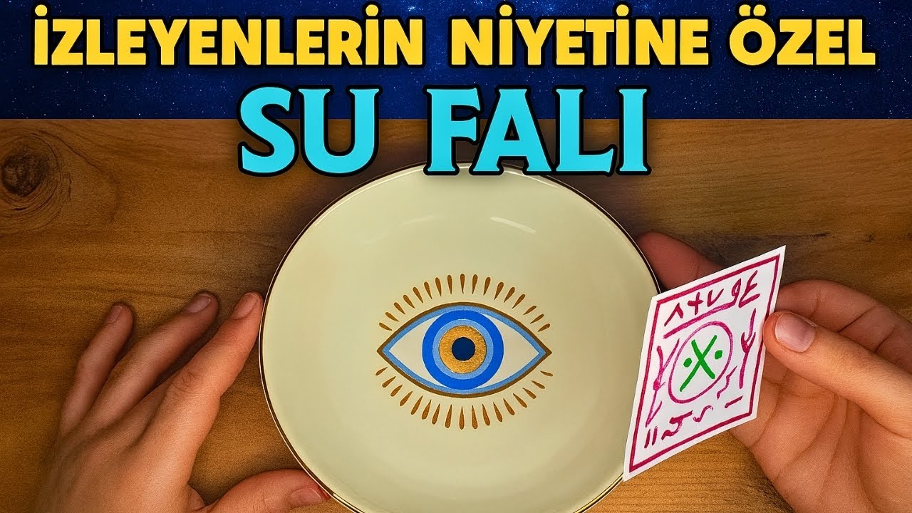 İZLEYENLERİN NİYETİNE &Ouml;ZEL SU FALI A&Ccedil;ILIMI - AKLINDAKİ KİŞİNİN İSMİNİ &Uuml;&Ccedil; KERE NİYET ET
