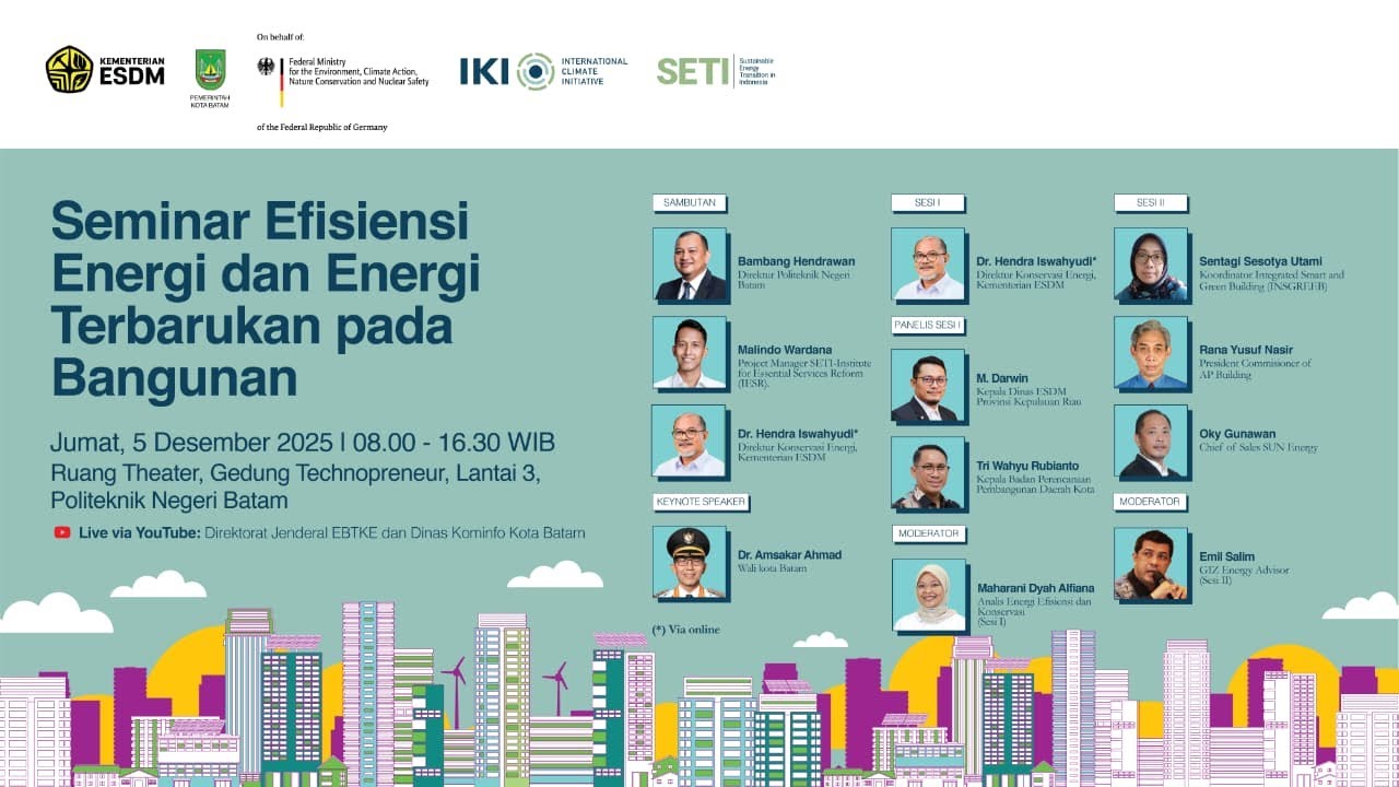 Seminar EfisiensiEnergi dan Energi Terbarukan pada Bangunan di Kota Batam Tahun 2025