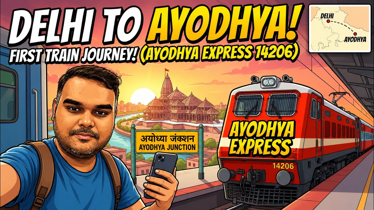 Ram Mandir Calling! 🚩 My Delhi to Ayodhya Train Experience