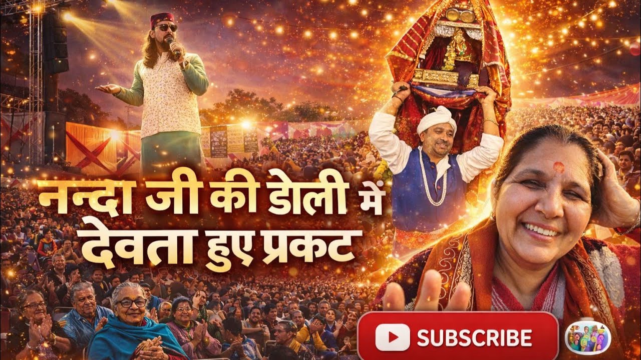 नन्दा जी की डोली में देवता हुए प्रकट 🙏 उत्तराखण्ड महोत्सव द्वारिका पालम दादा देवी मंदिर ❤️