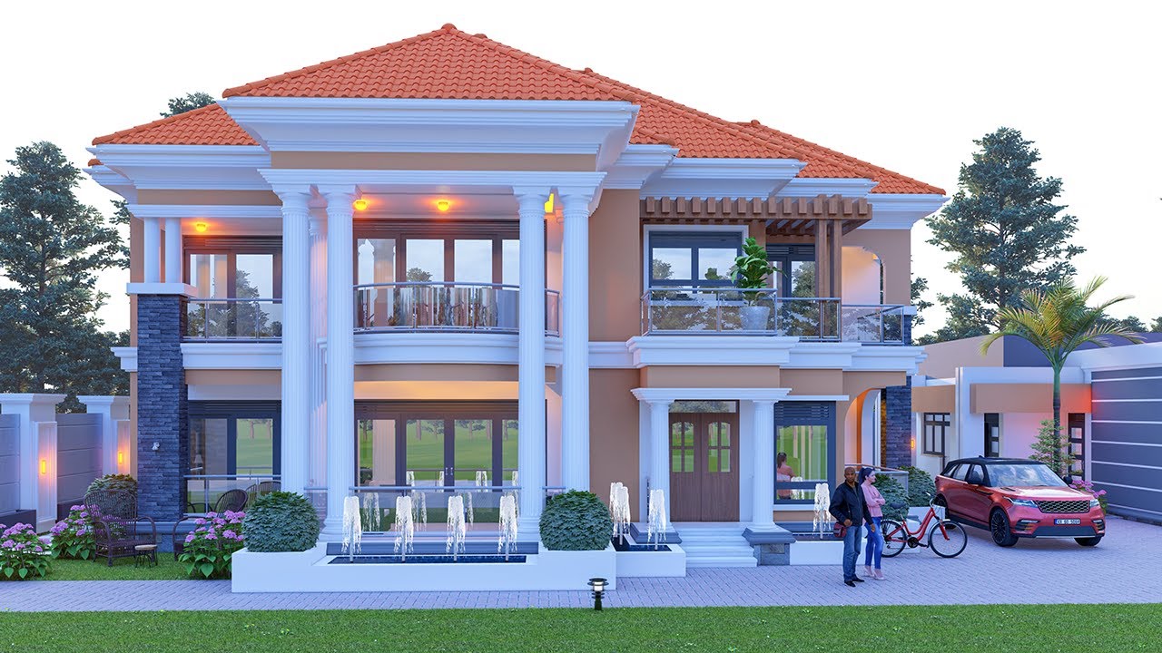 Project 30 : 5-Bedroom Beautiful Stored Residential House Design! [18mx18.2m] [plot size 31mx31m]
