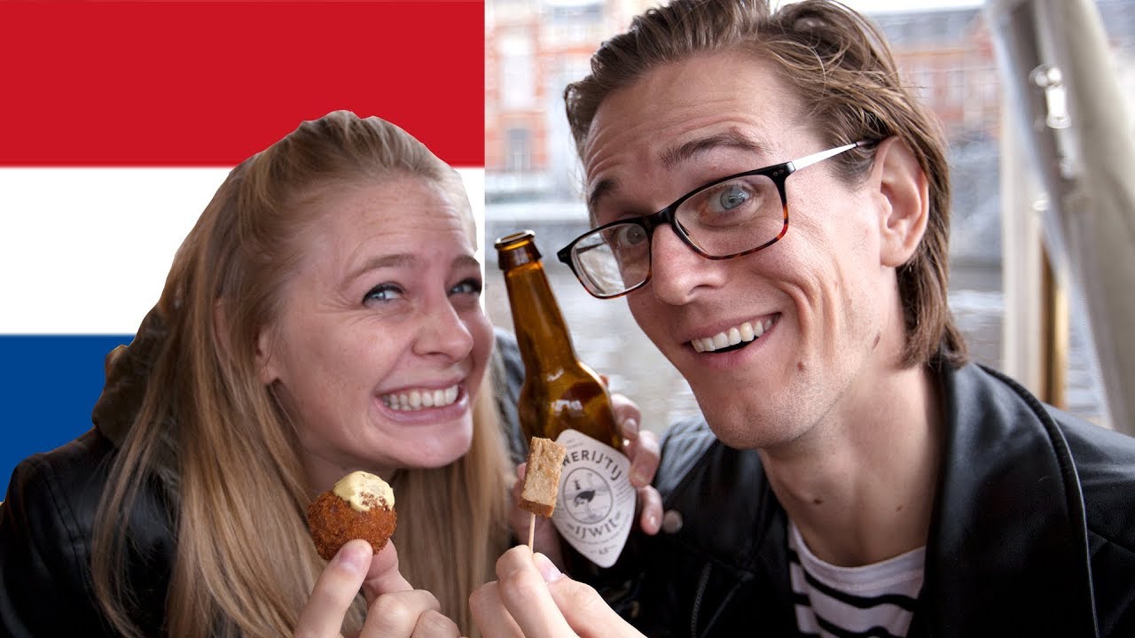 FOOD TOUR! Let's Try Dutch Food 😋 Amsterdam Food Tour