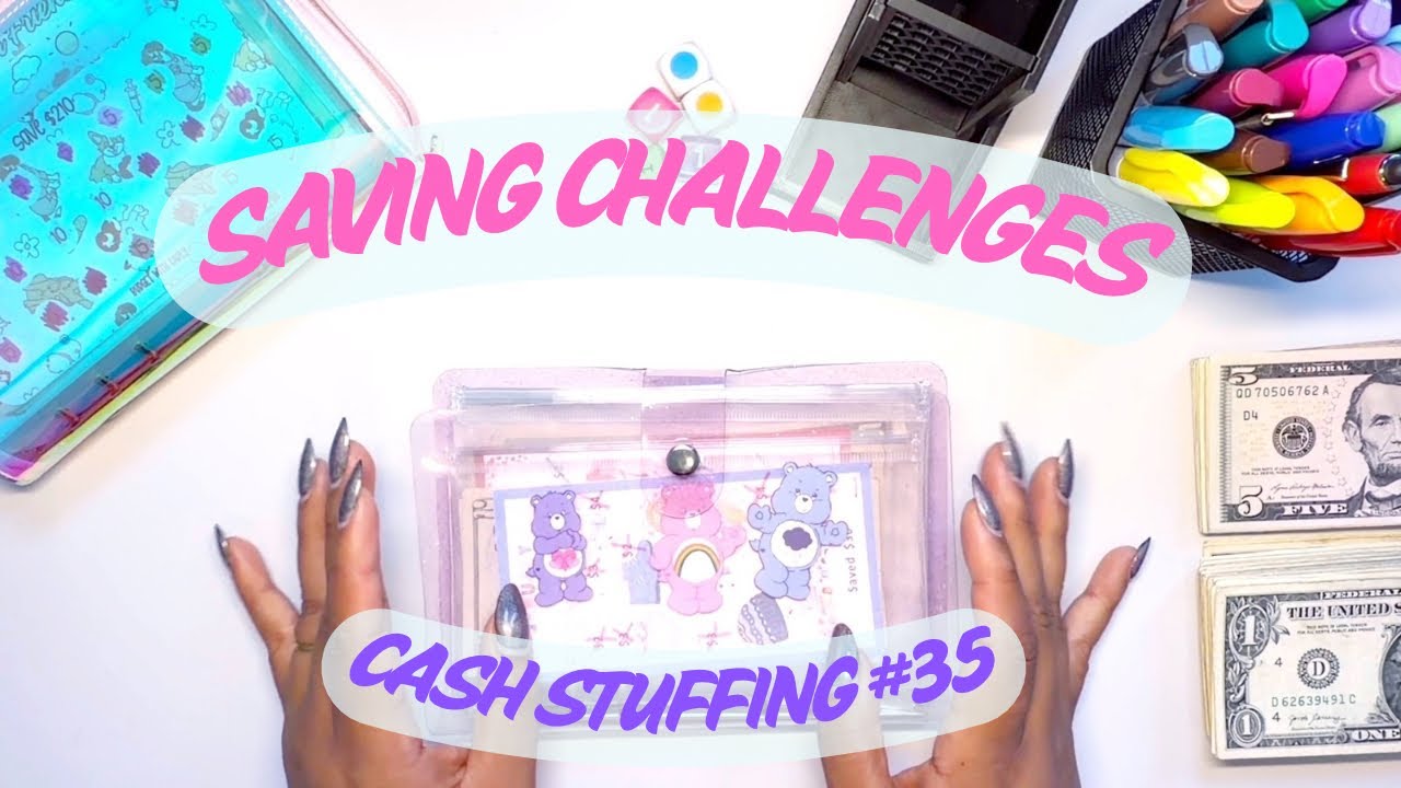 Cash Stuffing my SAVING CHALLENGES  #savingchallenges