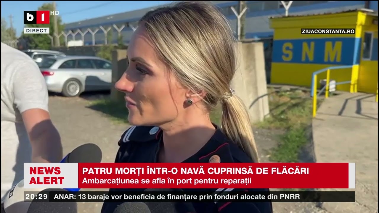 PATRU MORȚI ÎNTR O NAVĂ CUPRINSĂ DE FLĂCĂRI. Știri B1TV_8 august 2024