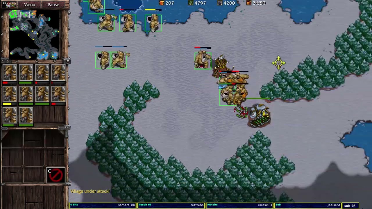 Warcraft 2 Remastered Garden of War 2v2