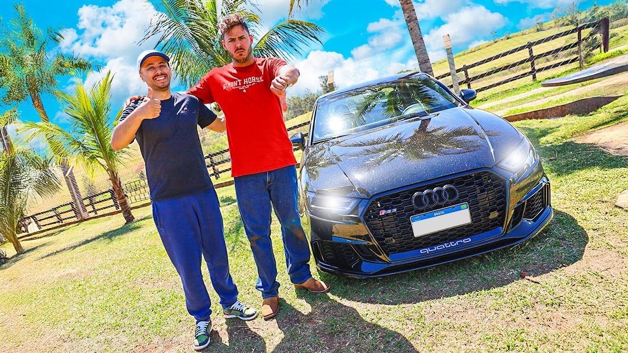 REAÇÃO DO RENATO AO VER MEU CARRO NOVO AUDI RS3
