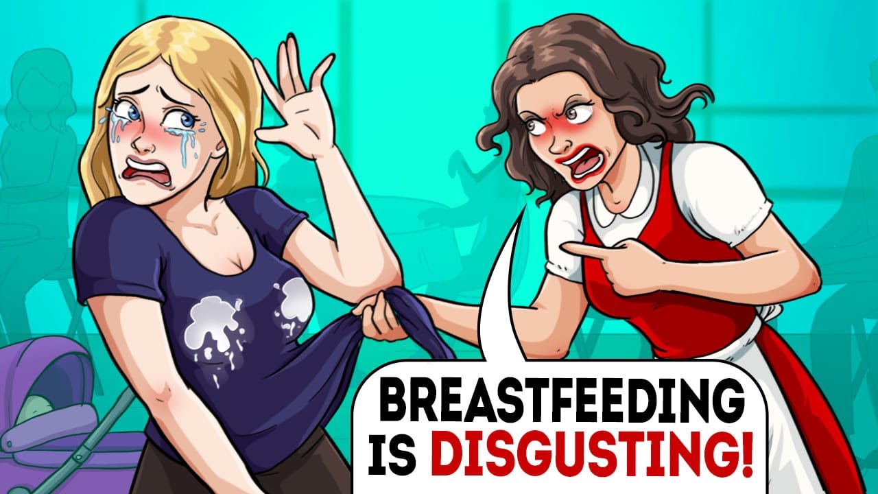 Rude waitress kicked her out of the cafe for breastfeeding