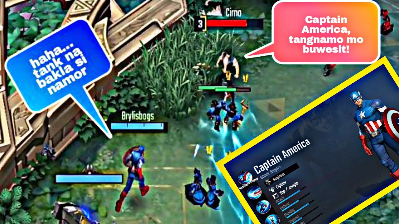 ( Marvel Super War ) Captain America # best highlights # Legendary Performance ability skills...