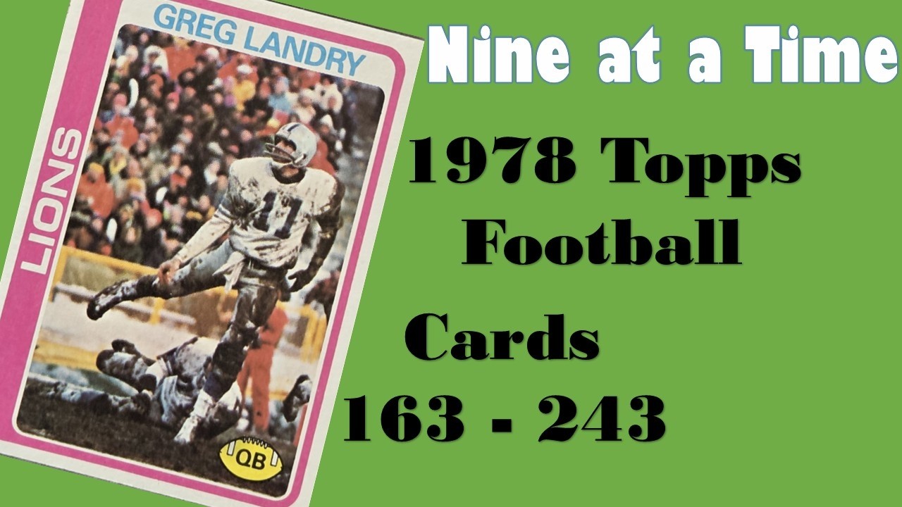 1978 Topps Football Cards 163 to 243