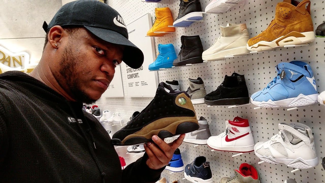 DID I COPP?? CUMBERLAND MALL ACTION!!! AIR JORDAN 13 OLIVE!!!