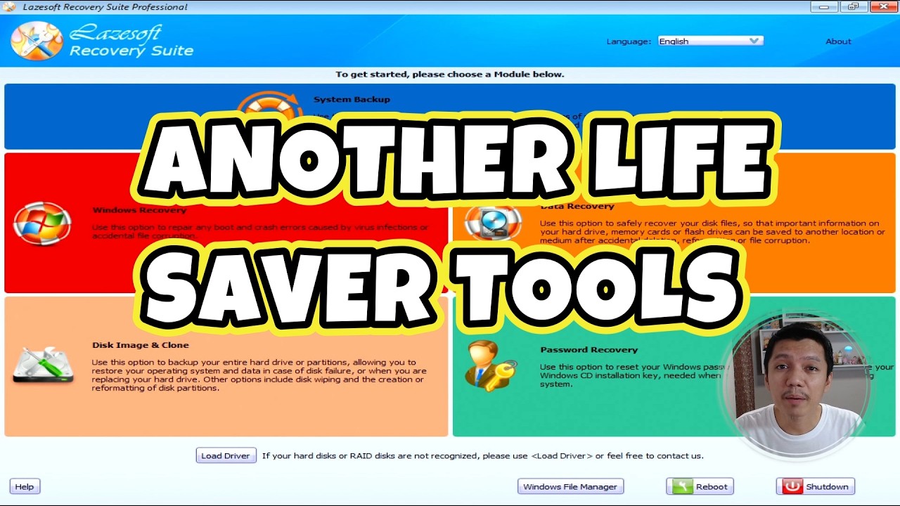 Fix blue screen and black screen issues. clone, data recovery and admin password remover