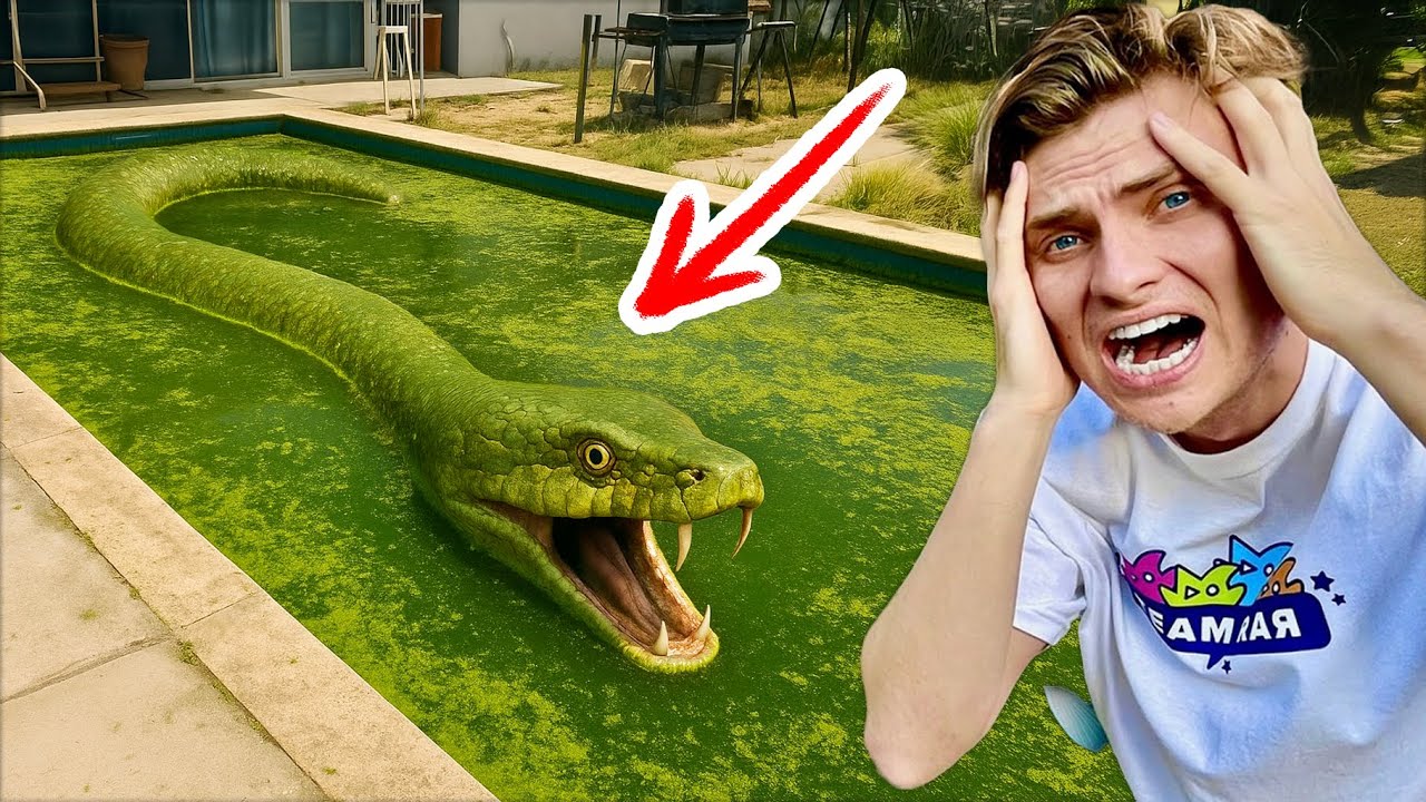 A Vicious Pool Snake Attacked Me!!