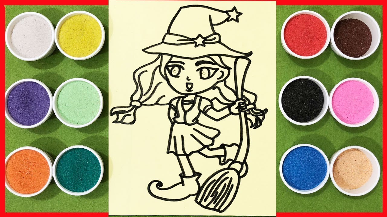 Đồ chơi trẻ em T&Ocirc; M&Agrave;U TRANH C&Aacute;T PH&Ugrave; THỦY NHỎ - Learn colors Sand Painting Toys (chị Chim Xinh)