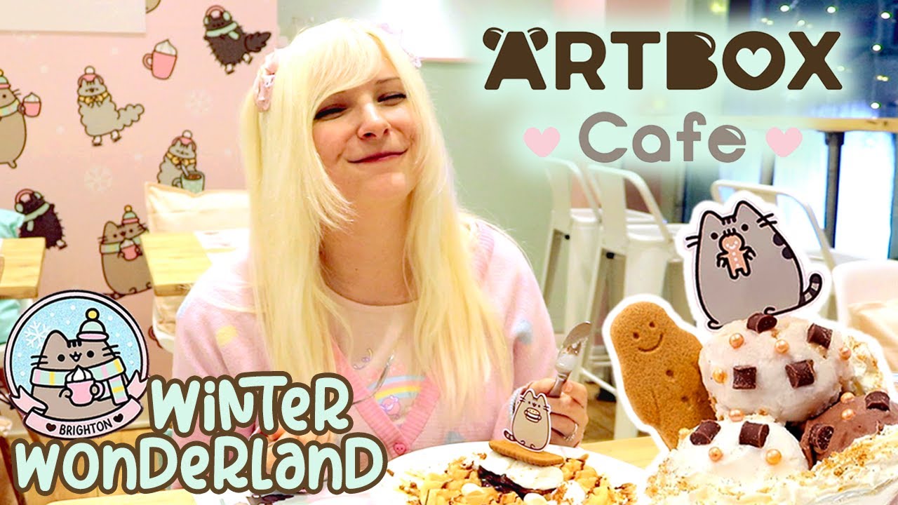 First to visit Pusheen Winter Wonderland Snack Parlour! ♡ ARTBOX Cafe, Brighton | TOFU CUTE TV