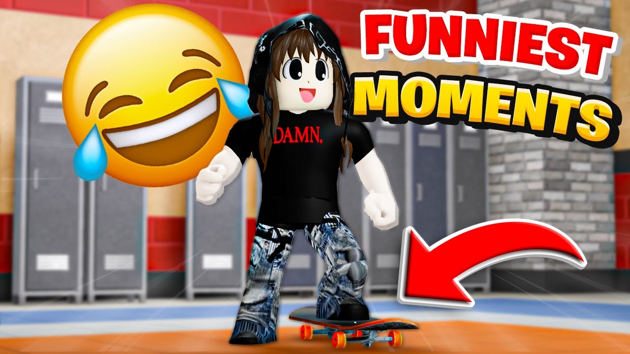 Funniest Moments With The Skateboard In Roblox Fight In A School