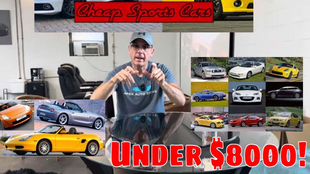 These Are The Best Entry Level Sports Cars For Sale In The Used Car Market Today! Under $8K!
