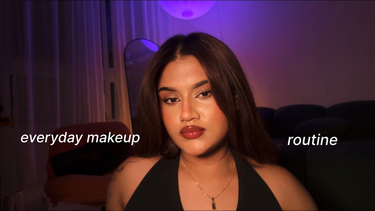 ✨Everyday Makeup Tutorial✨ Easy, Glowy, Lip combo, Affordable makeup, Indian 