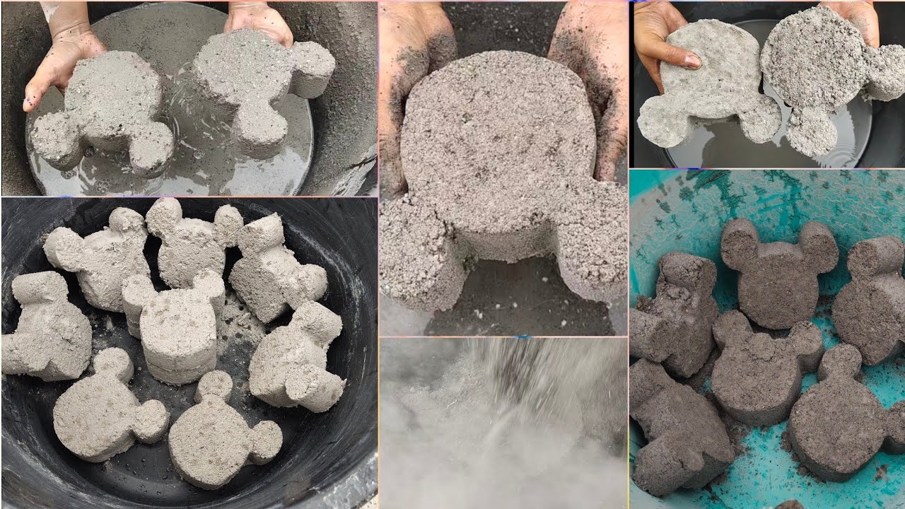 🎉 16K Celebration 🎉 P - 1 Smokey sand cement/charcoal ashes Mickey mouse shape dry/water crumbling