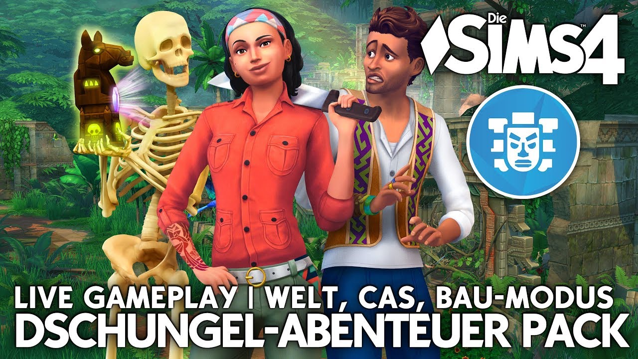 LIVE Preview: Die Sims 4 Dschungel-Abenteuer Gameplay Pack | CAS, Welt, Bau-Modus