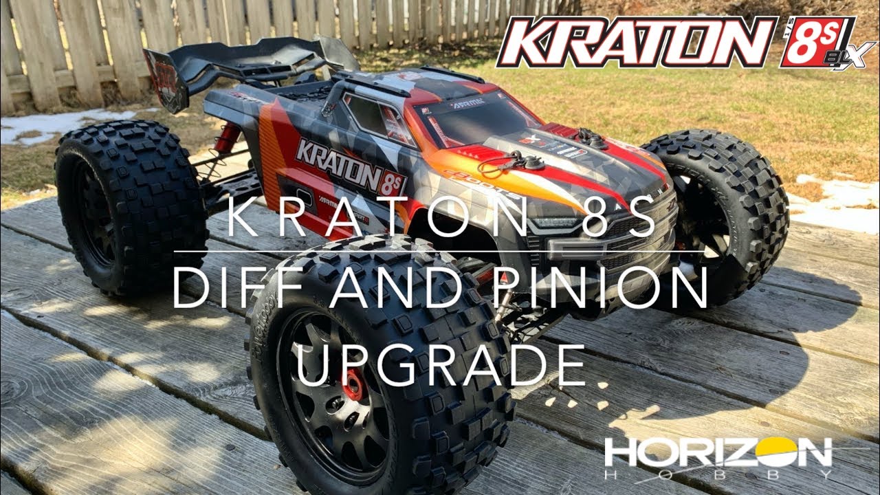 Arrma Kraton 8s 22t pinion & 20 Million Weight Center Diff Oil Update