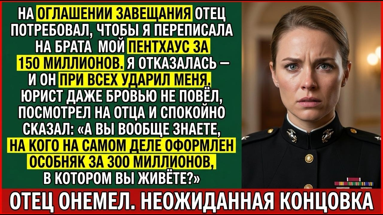 На Оглашении Завещания Отец Пытался Забрать Моё Наследство — Но Юрист Сказал: «Вы Даже Не Знаете…»