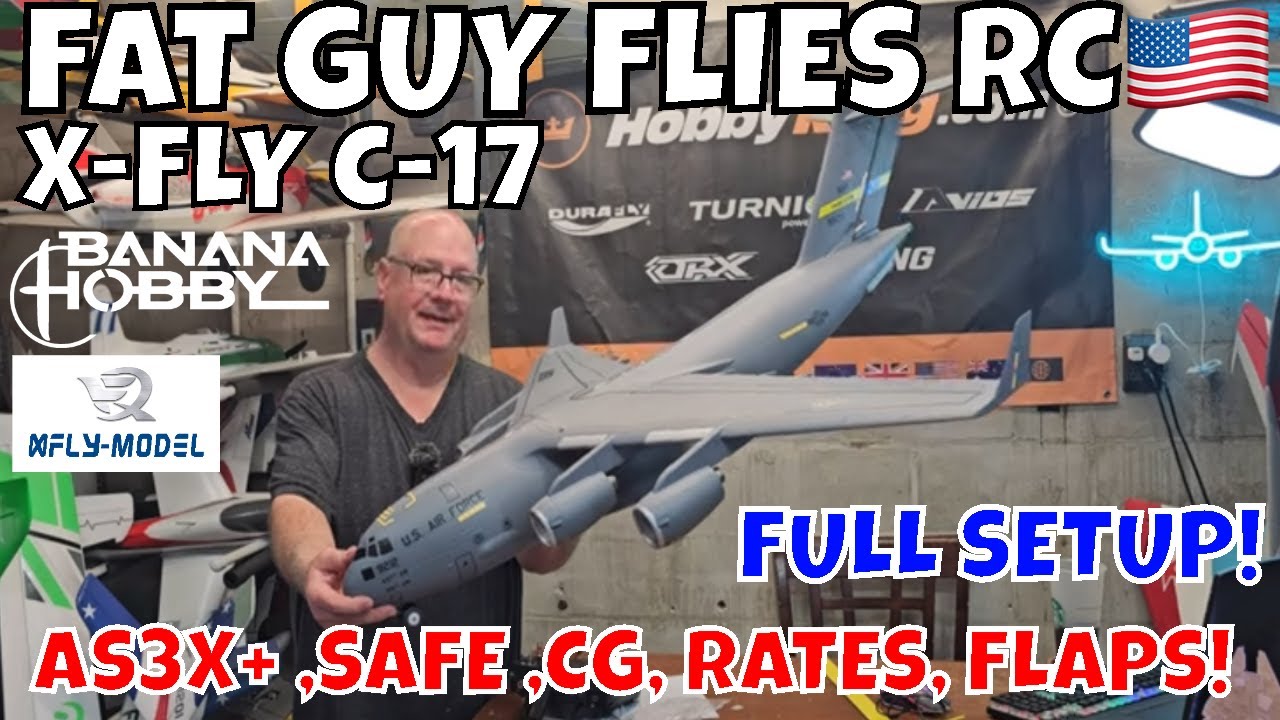 X-FLY C-17 FULL SPEKTRUM RADIO SETUPS! by FGFRC #aviation #rcjets #rc