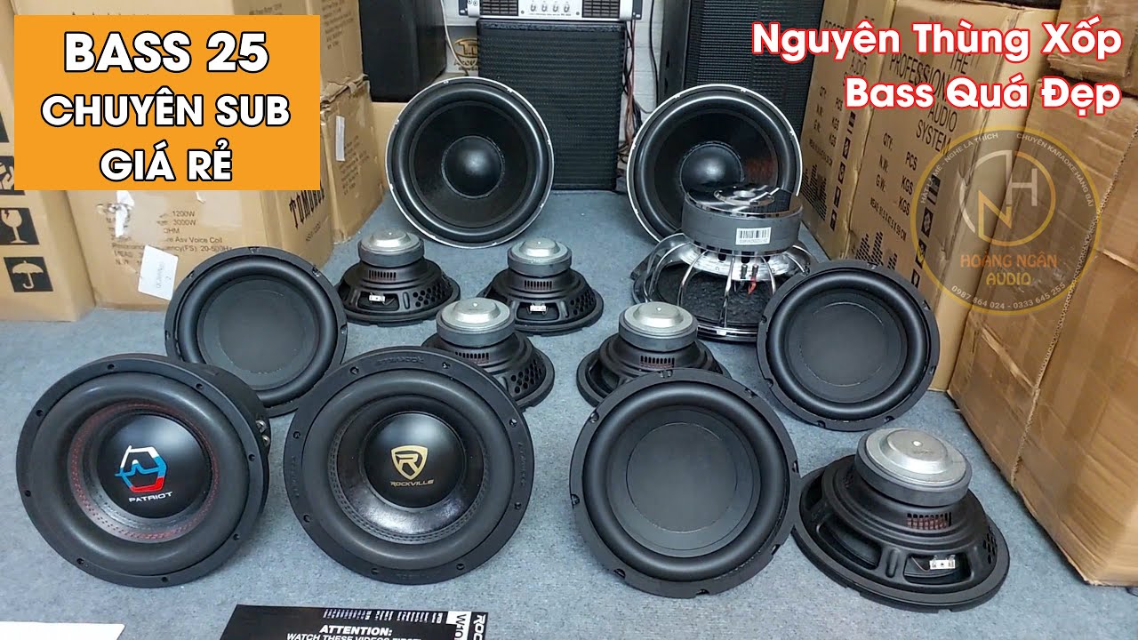 L&ocirc; Bass Sub Rời 25 Gi&aacute; Rẻ Đ&atilde; Về Phục Vụ C&aacute;c B&aacute;c | Bass Sub 25 | Loa Bass Rời Chất Lượng Tại H&agrave; Nội