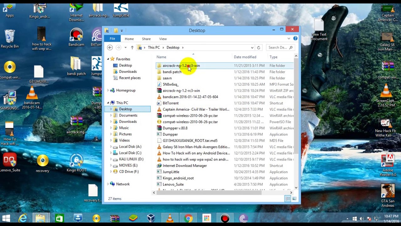 install aircrack-ng in windows!!!