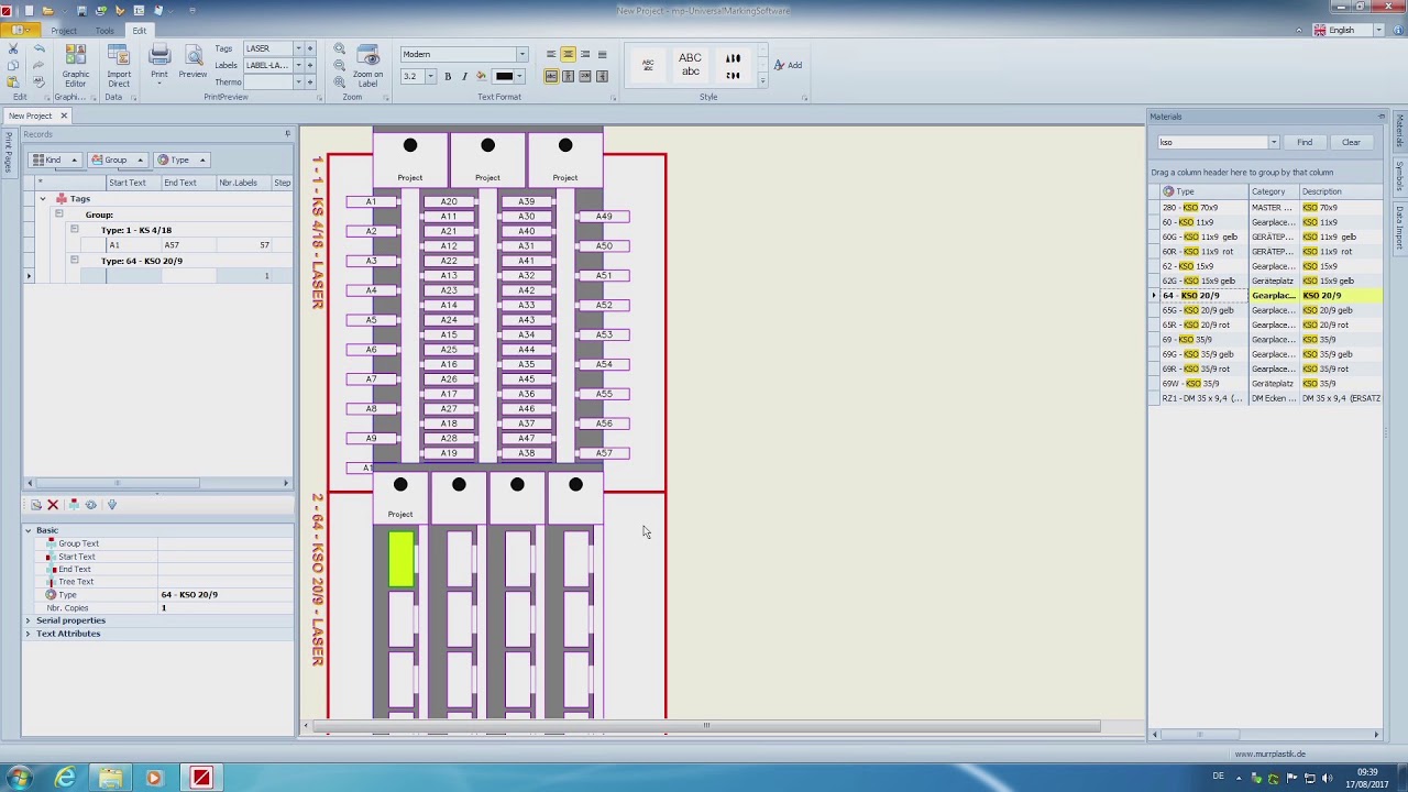 mp-UniversalMarkingSoftware selection labelling plates &marking