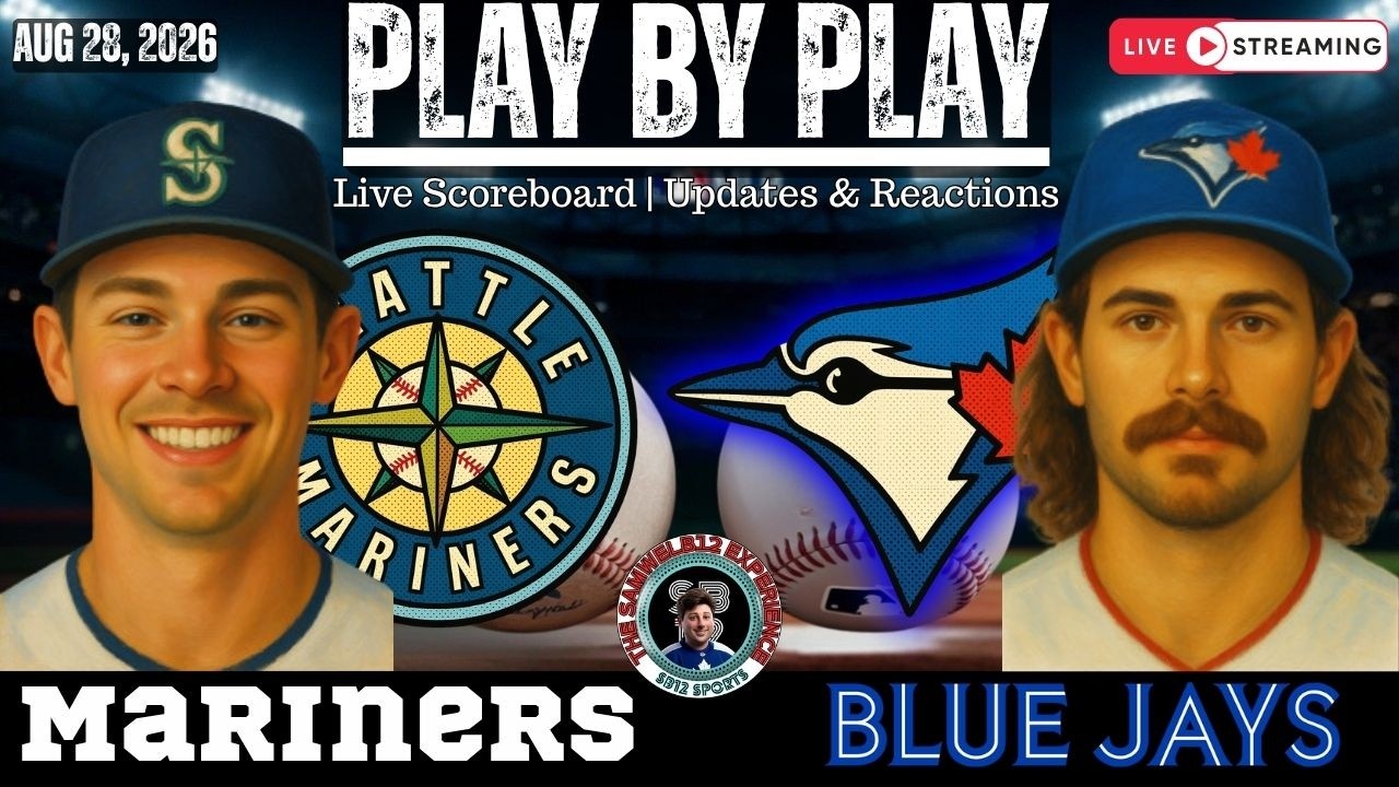 🧢 LIVE:  Toronto Blue Jays vs Seattle Mariners Royals MLB | Play by Play & Reactions!