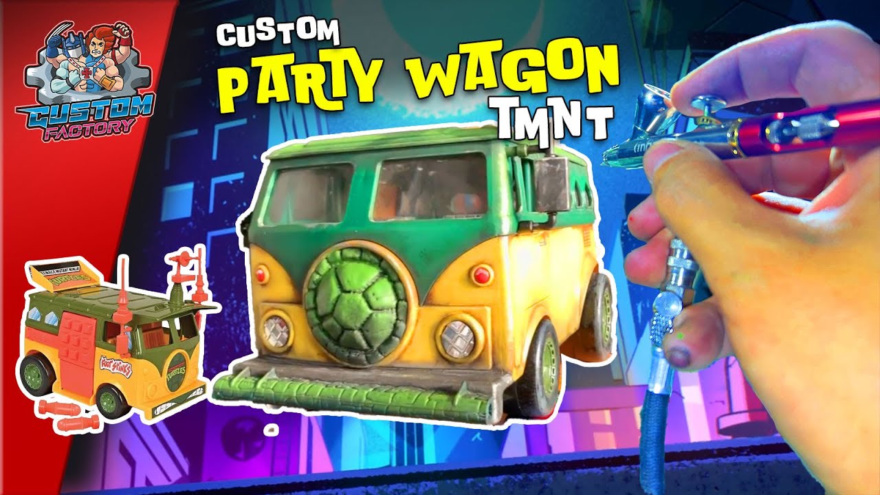 Custom Party Wagon TMNT Playmates, repaint, diy - RE SUBIDO EP 71