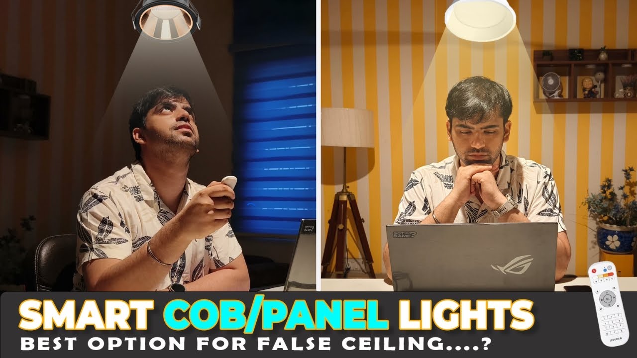Smart LED COB/Downlights: Remote Control, Dimmable, Warm to Cool [Best Option For False Ceiling] ✨
