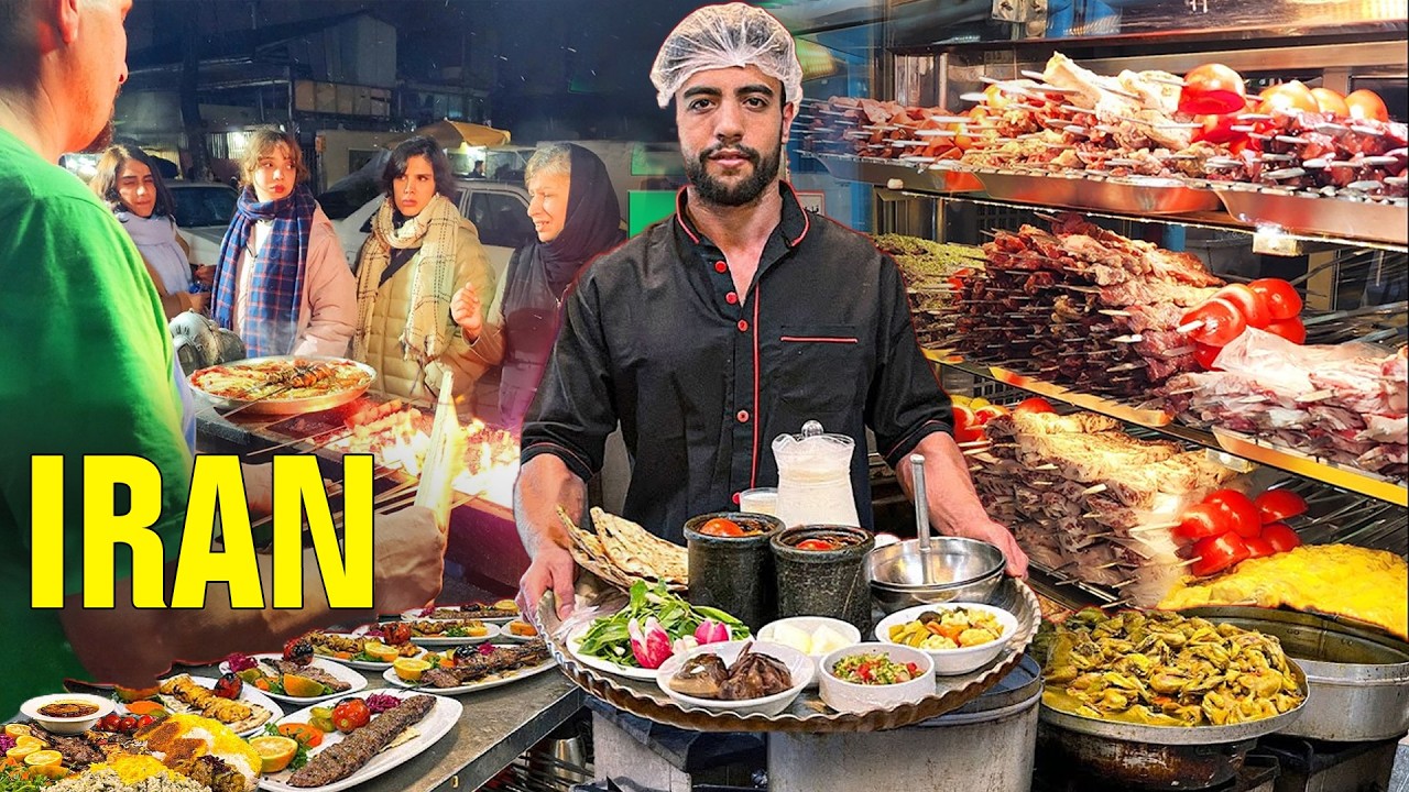 IRAN! The Most Beautiful Rasht Street Food At Night 🇮🇷